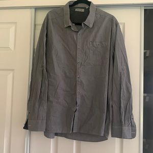 Grey button up shirt